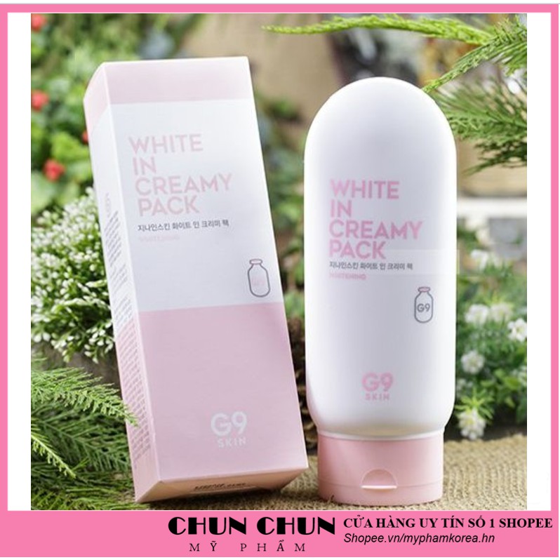 Kem dưỡng thể body dưỡng ẩm làm trắng da toàn thân G9 Hàn Quốc 200ml giúp da trắng sáng mềm mịn tự nhiên