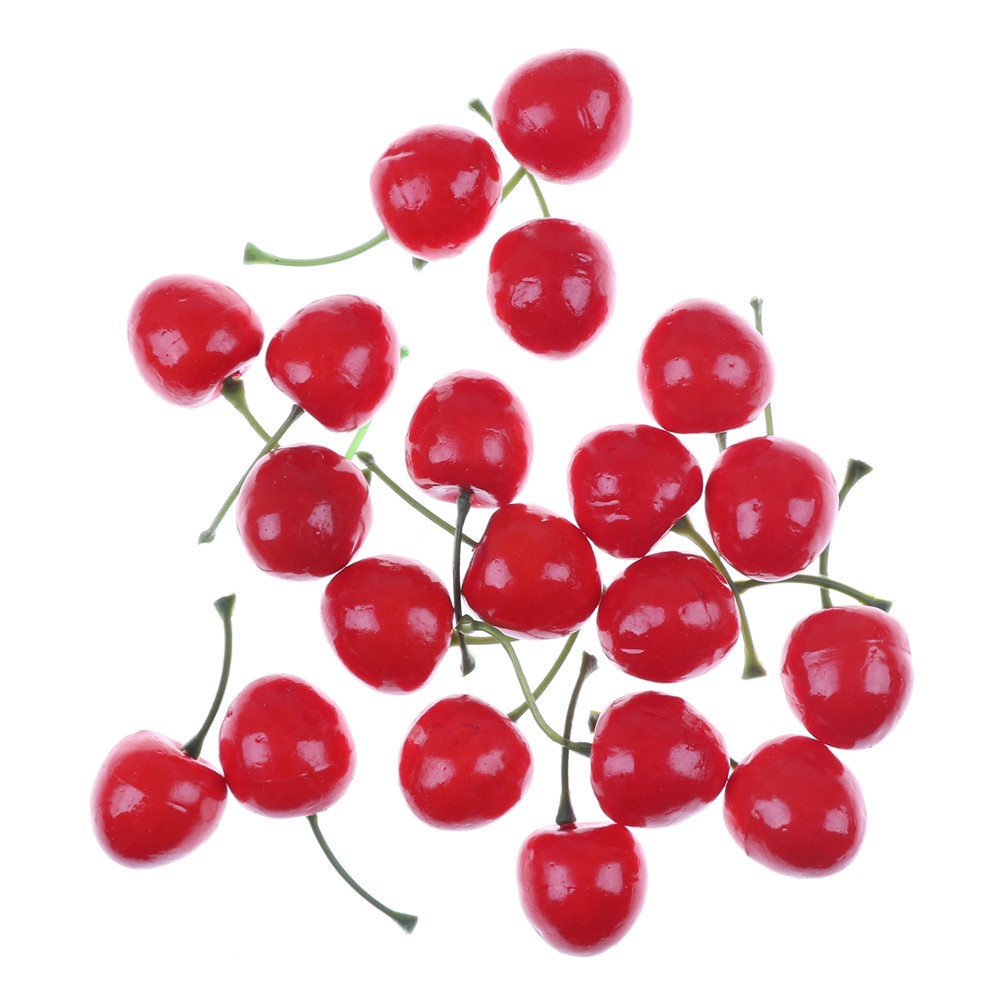 Bộ 10 Trái Cherry Giả Mini Trang Trí Nhà Bếp