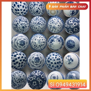 Chén sứ bát cơm cổ bát tràng phong cách Nhật bản đủ bông 11,5cm bát ăn cơm cổ cao cấp Không có đánh g