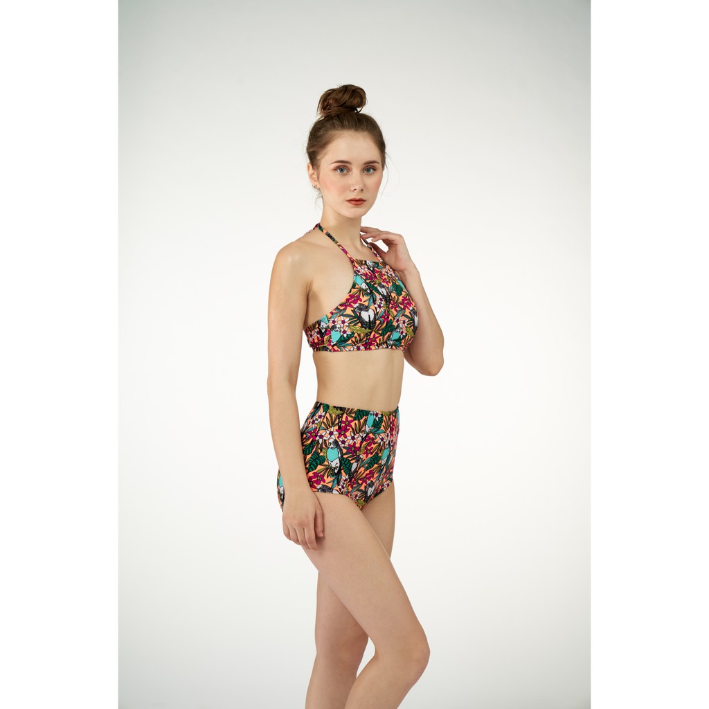 [Mã LTNP50 giảm 50K đơn 150K] Đồ bơi Nữ BIKINI PASSPORT kiểu Lưng cao yếm- màu Floral - BS125_FLO | BigBuy360 - bigbuy360.vn