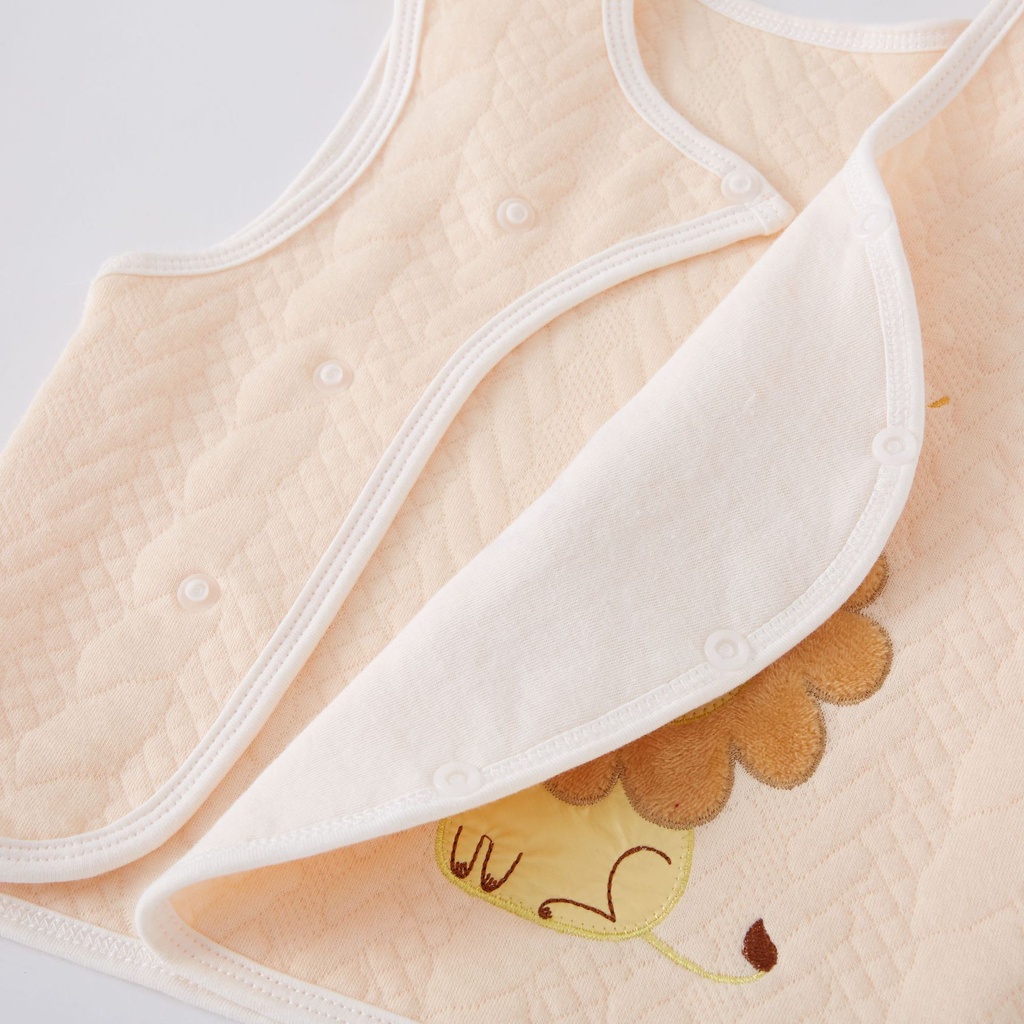 Áo gile cotton Cao cấp cho bé, thêu họa tiết hoạt hình xinh xắn, trần bông nhẹ [Shop Mẹ Bob 86]