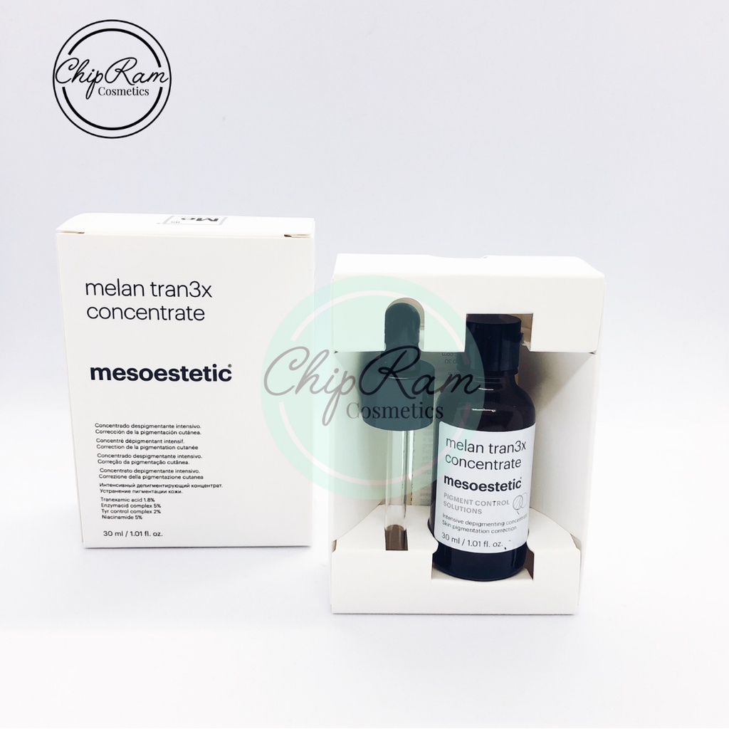 Serum hỗ trợ giảm tăng sắc tố da và ngăn ngừa nám Mesoestetic Melan Trans3x Concentrate 30ml