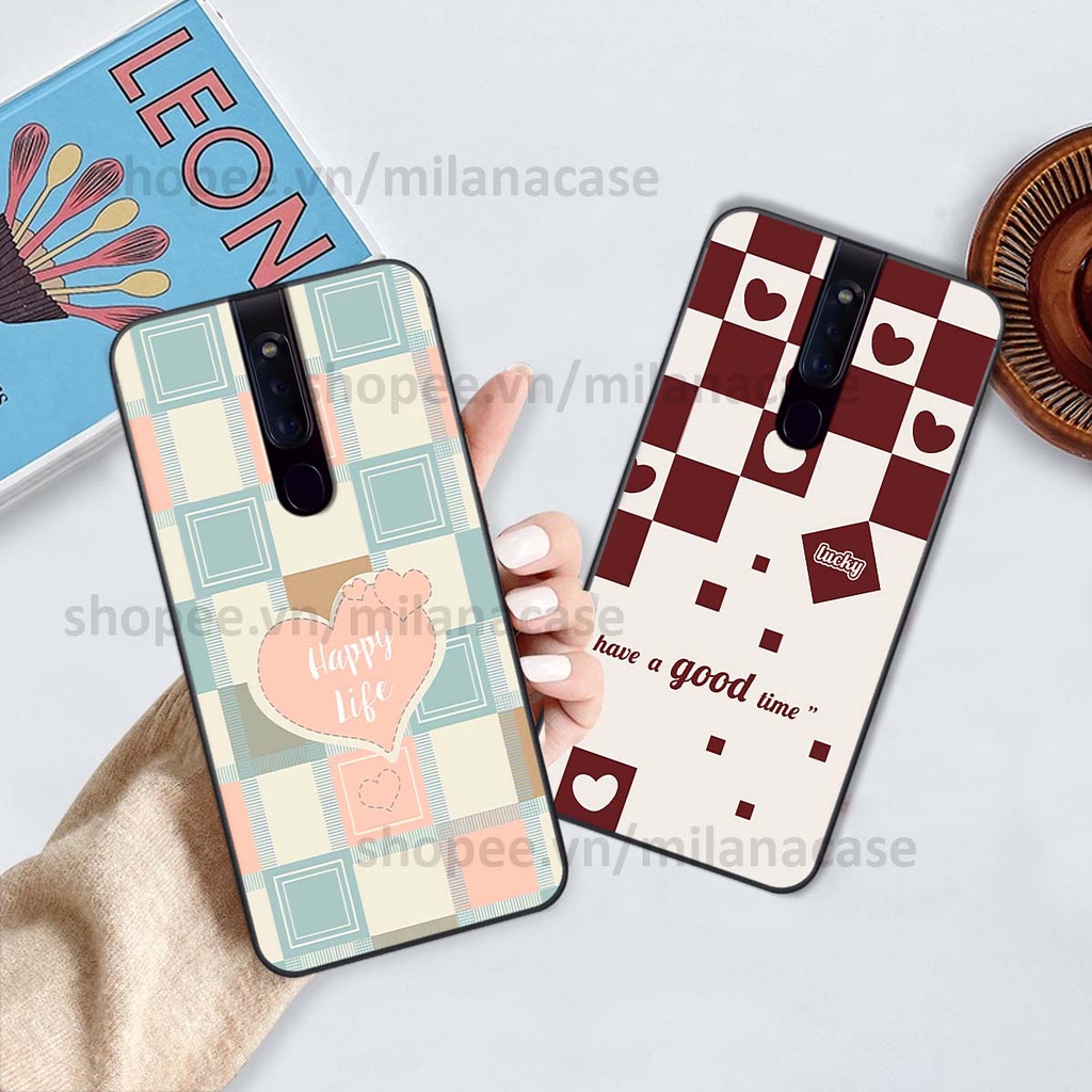 Ốp Oppo F11 / F11 Pro caro họa tiết nhiều màu sắc siêu đẹp thời trang cá tính