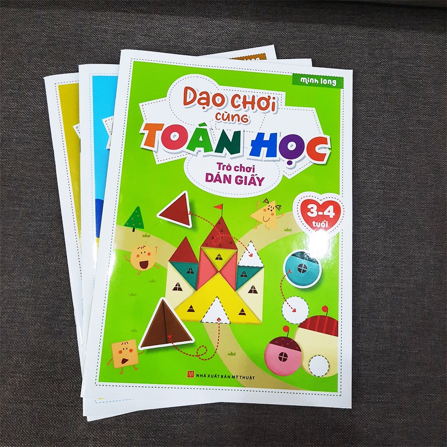 Sách: Dạo Chơi Cùng Toán Học - Trò Chơi Dán Giấy