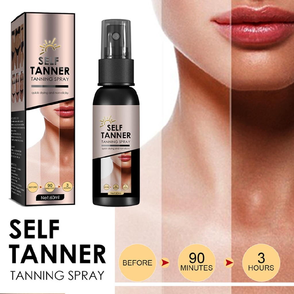 [Hàng mới về] Xịt làm rám nắng da tự nhiên lâu trôi 60ml