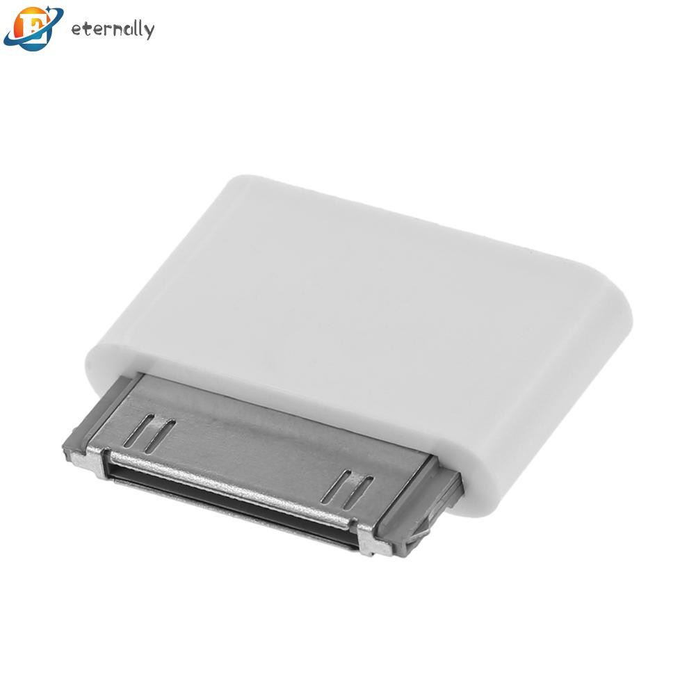 Đầu chuyển đổi cổng Micro USB lỗ cắm sang đầu cắm 30 chấu sạc màu trắng thích hợp cho iPhone 4 4S 3G 3GS