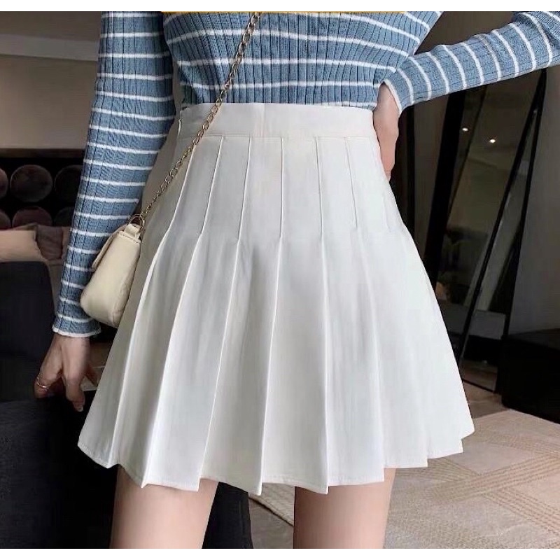 Chân váy xếp ly tennis Hina dáng ngắn lưng cao chữ A kiểu xoè mã Q16 | BigBuy360 - bigbuy360.vn