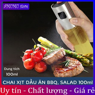 (Hàng Loại 1)Bình Xịt Dầu Ăn Thuỷ Tinh 100ml (CÓ BẢO HÀNH)