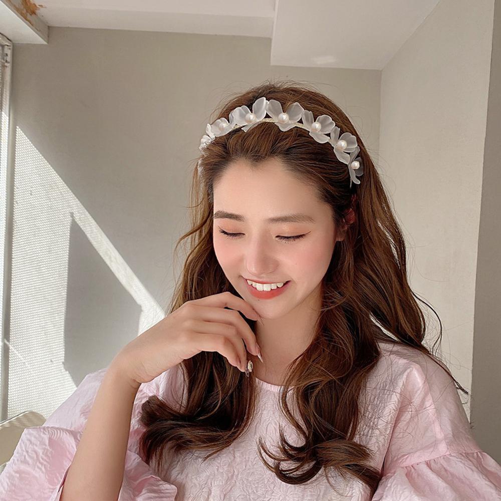 Băng Đô Cài Tóc Chống Trượt Họa Tiết Hoa 15H Xinh Xắn Cho Bạn Gái