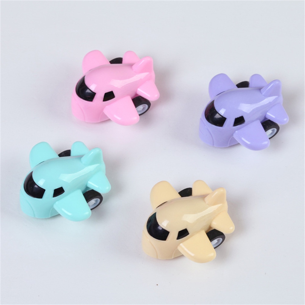 Set 2 máy bay đồ chơi mini bằng nhựa màu kẹo dễ thương cho bé