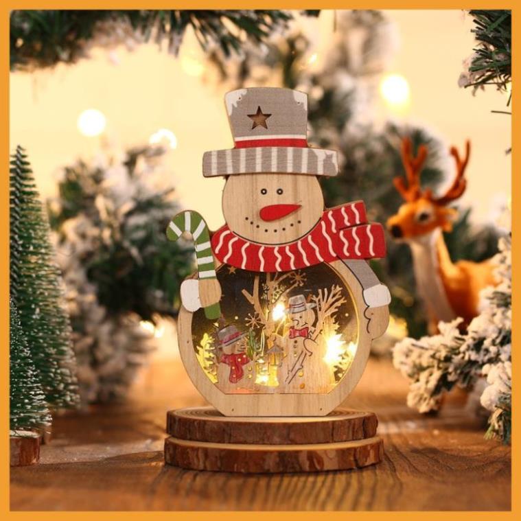 Đồ trang trí để bàn hình ông già Noel có đèn LED dễ thương bắt mắt