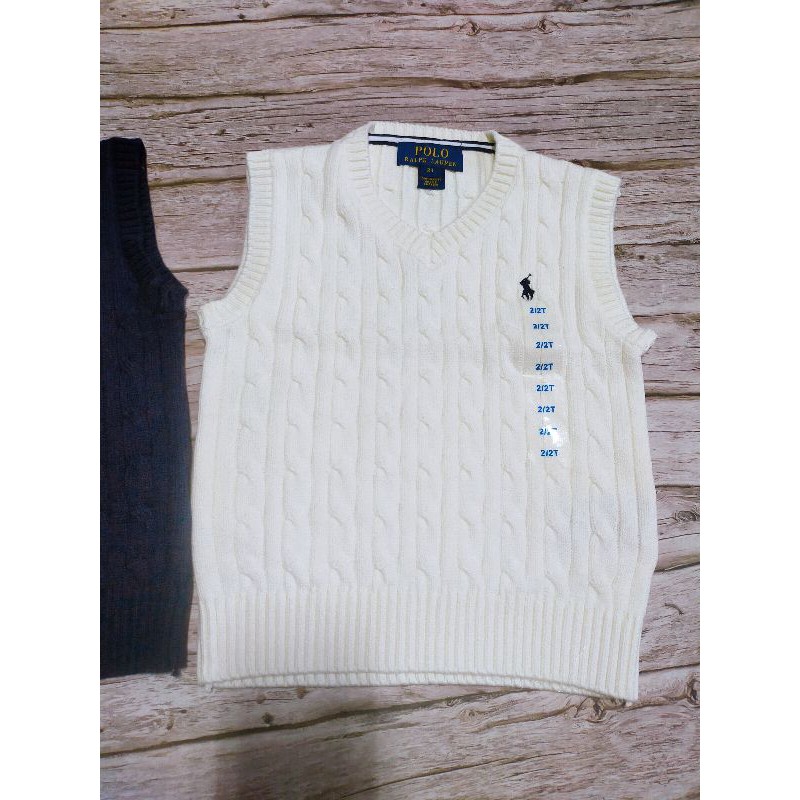 Áo len gile bé trai polo 9-24kg