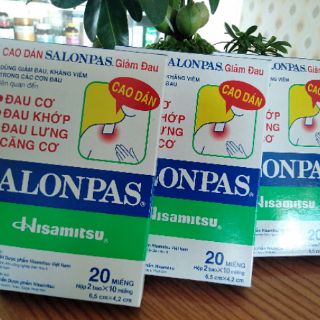 Cao dán SALONPAS (hộp 20 miếng)
