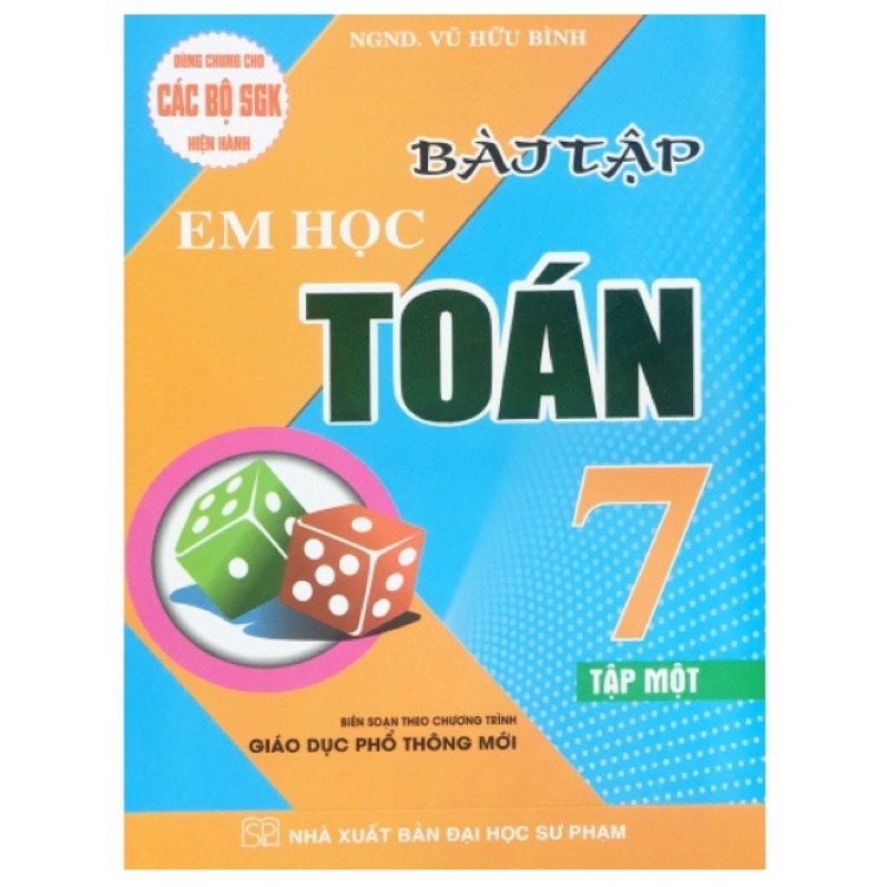 Sách - Combo Bài Tập Em Học Toán Lớp 7 (Tập 1+Tập 2) - Biên soạn theo chương trình giáo dục phổ thông mới