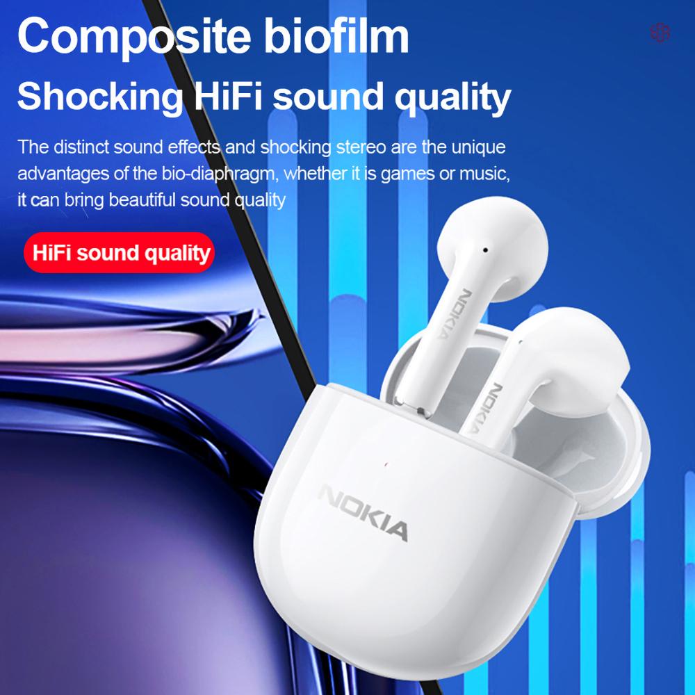 Tai Nghe Bluetooth 5.1 Nhét Tai Không Dây Có Chip Cảm Ứng Điều Khiển Từ Xa Màu Đen Cho NOKIA E3110
