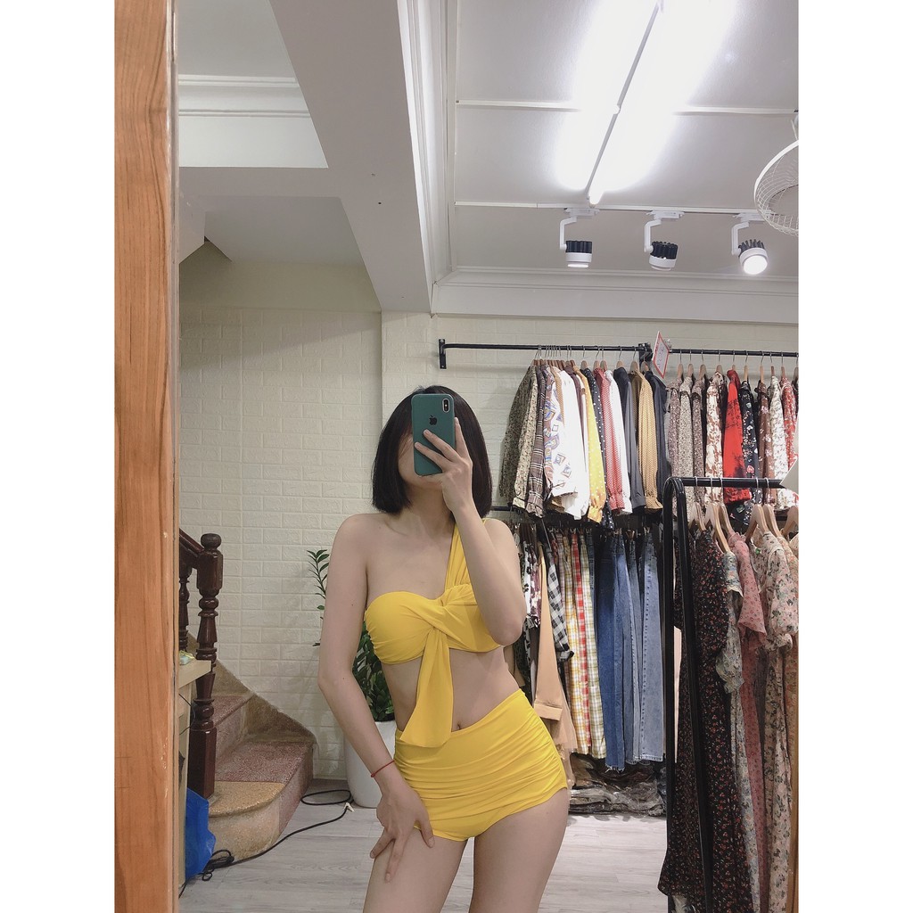 Bikini hai mảnh lệch vai quây mới nhất mặc đi biển ( kèm ảnh chụp thật) | BigBuy360 - bigbuy360.vn