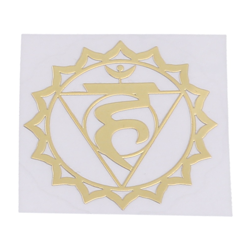 Set 7 Miếng Dán Trang Trí Bằng Kim Loại Họa Tiết Kim Tự Tháp Độc Đáo