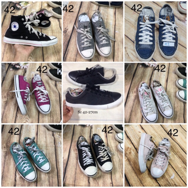 Giày converse 2hand auth sz từ 43-48