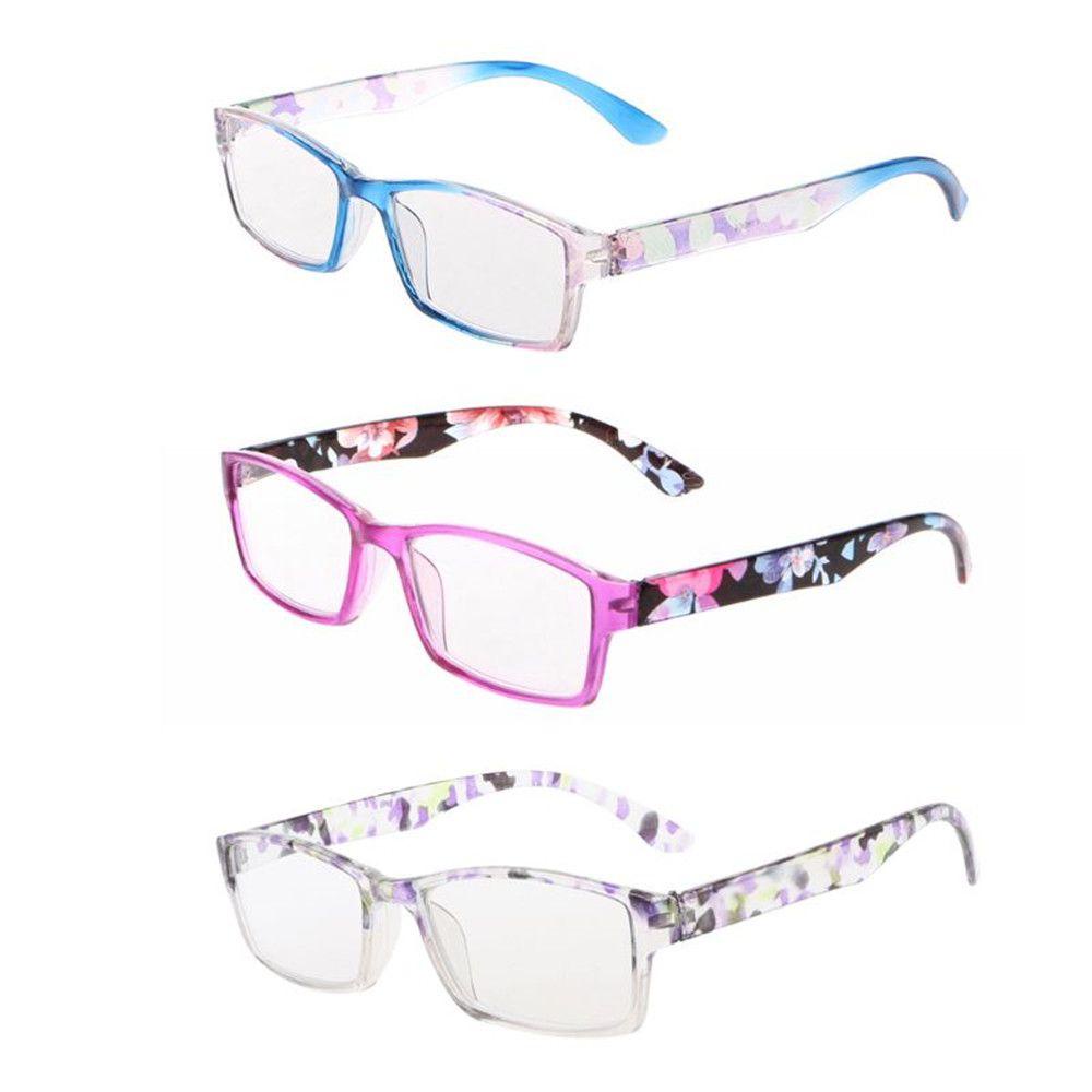 MOILYVN Kính Đọc Sách Bằng Nhựa Siêu Nhẹ In Họa Tiết Hoa Cho Nữ