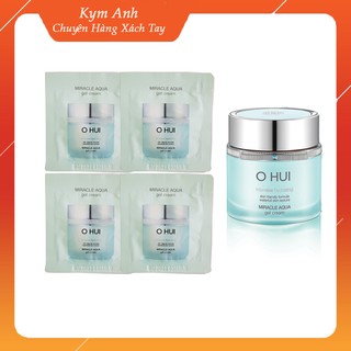 Gói kem Ohui xanh ⚡️𝐅𝐑𝐄𝐄 𝐒𝐇𝐈𝐏⚡️ cấp nước dưỡng ẩm cho da, cấp nước, kiềm dầu - Ohui Miracle Aqua Cream 1ml