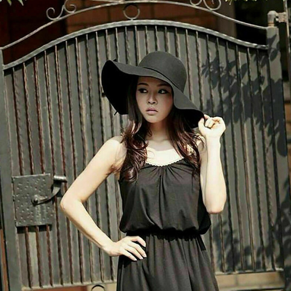 Mũ Fedora rộng vành phong cách vintage JP5
