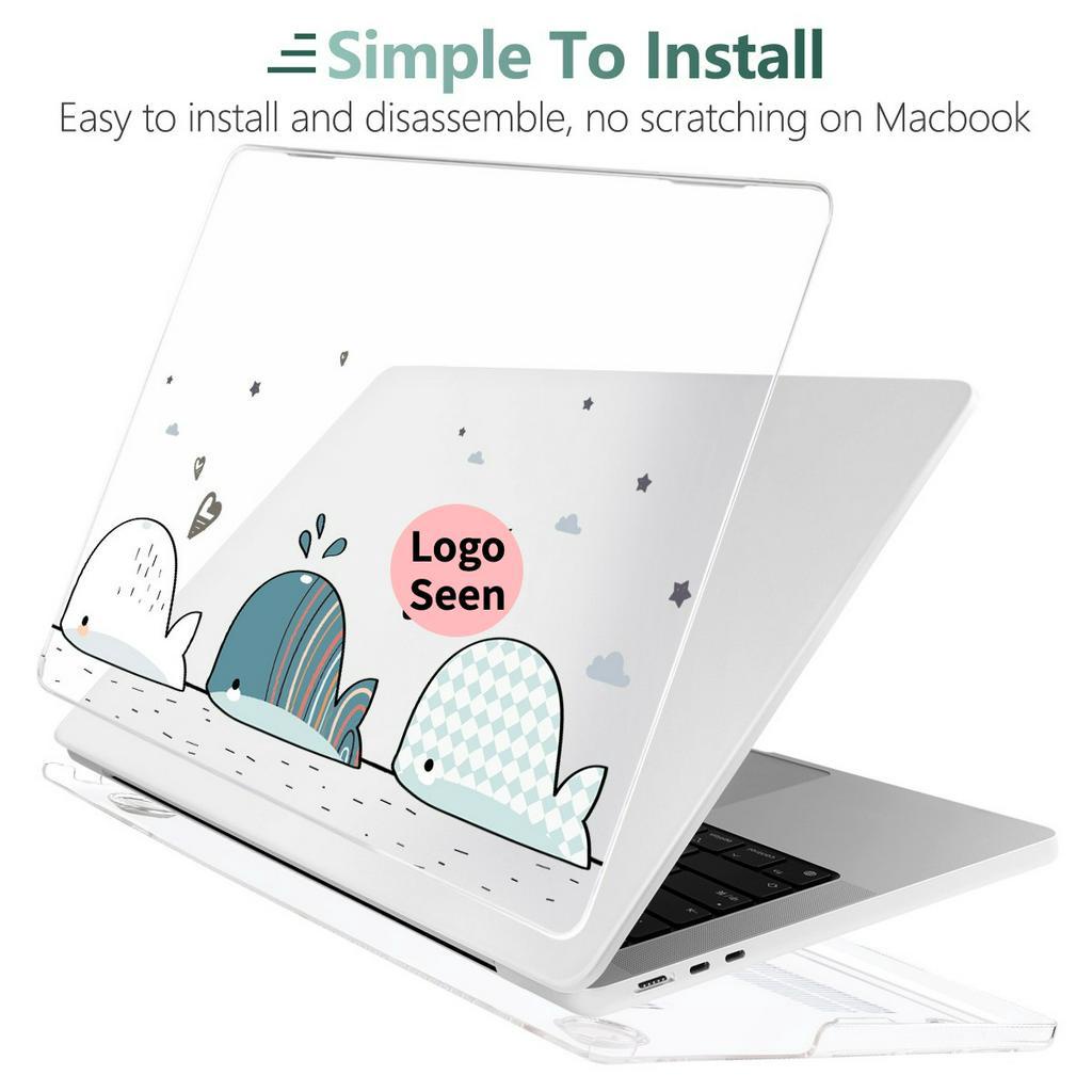 Ốp Điện Thoại Trong Suốt 4 Trong 1 Cho MacBook Pro Air M2 M1 A2681 A2779 A2337 A2338 Air11 12 13 A2179 A1932 A1466 Pro13 14 15 16 2023 A2780 A242 A199 A2159 A217 A217 A19 A219 A19 A19 A19 A30