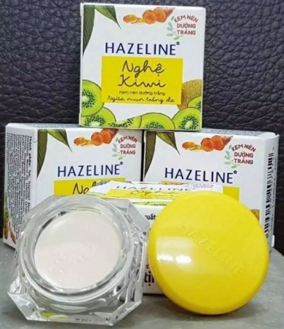 Kem nén dưỡng trắng Hazeline nghệ kiwi ngừa mụn trắng da