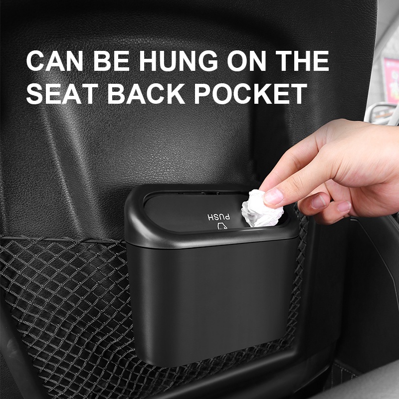 Thùng rác xe hơi ABS màu đen đa năng cho Suzuki Vitara Swift Xl7 Presso Dzire Jimny Ciaz Celerio Ertiga