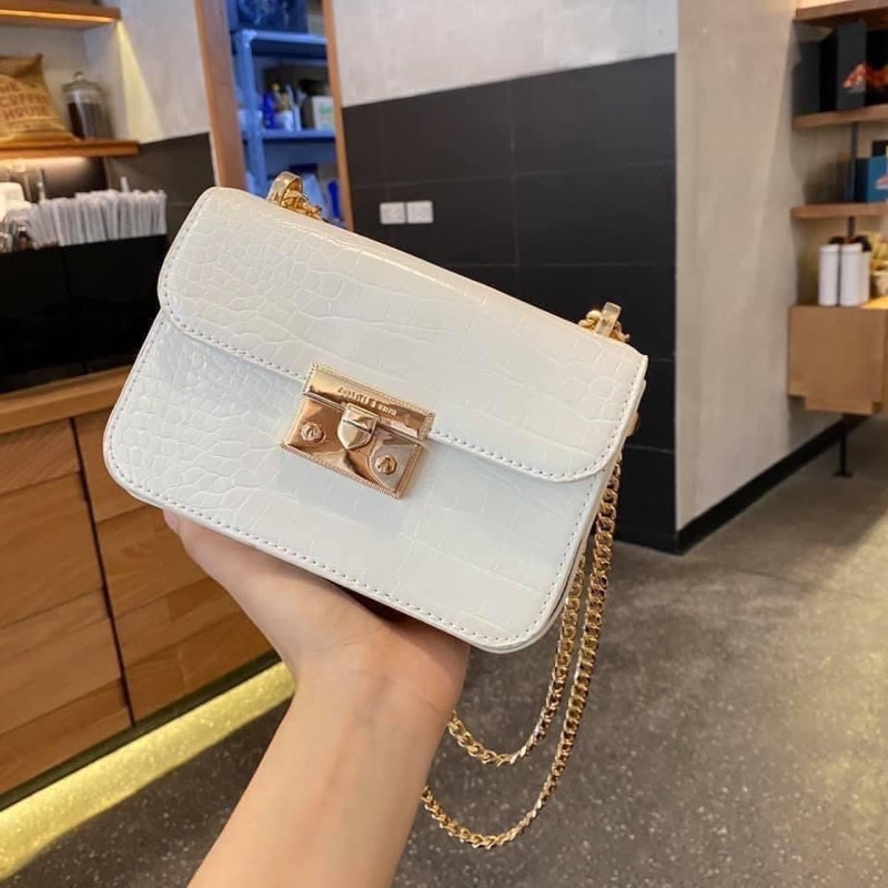 XẢ KHO GIÁ SỐC TÚI KHOÁ MIU DA RẮN SIÊU XINH