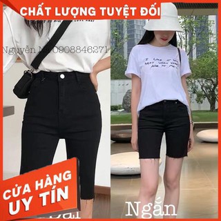 QUẦN JEANS NGỐ ĐEN CO GIÃN VẢI ĐẸP- hình thật chính chủ