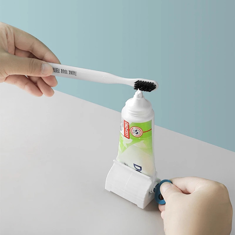 Dụng Cụ Hỗ Trợ Lấy Kem Đánh Răng Kèm Giá Đỡ Tiện Dụng