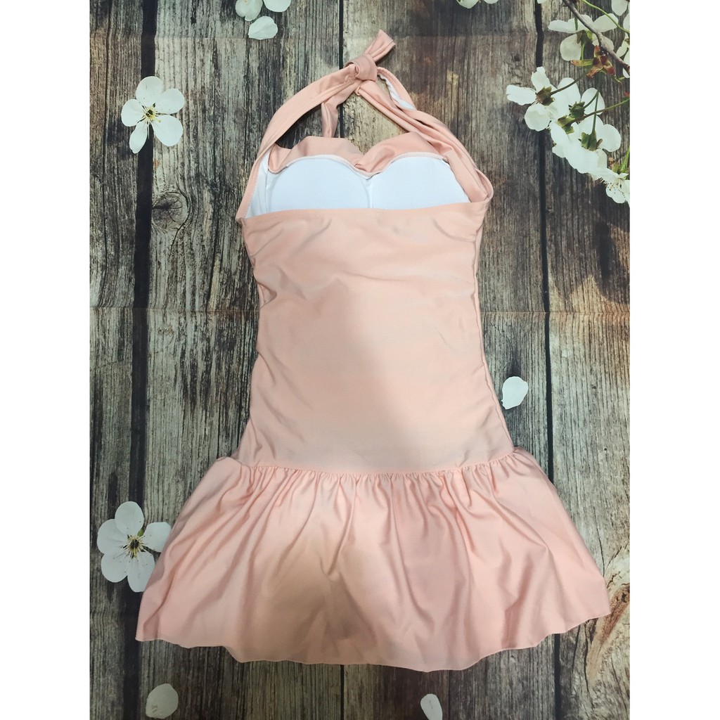 váy bơi liền thân thun lạnh 1403- màu hồng | BigBuy360 - bigbuy360.vn