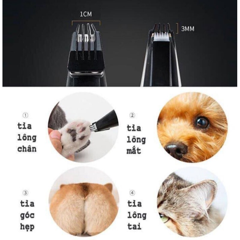 Tông Đơ Cạo lông bàn chân chó mèo