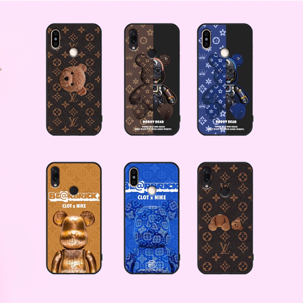 Ốp Redmi Note 5--Note 6--Note 7--Redmi 6 Pro/Mi A2 Lite--Redmi 7 - Mi 6x/Mi A2  in hình gấu bearbrick thời trang.