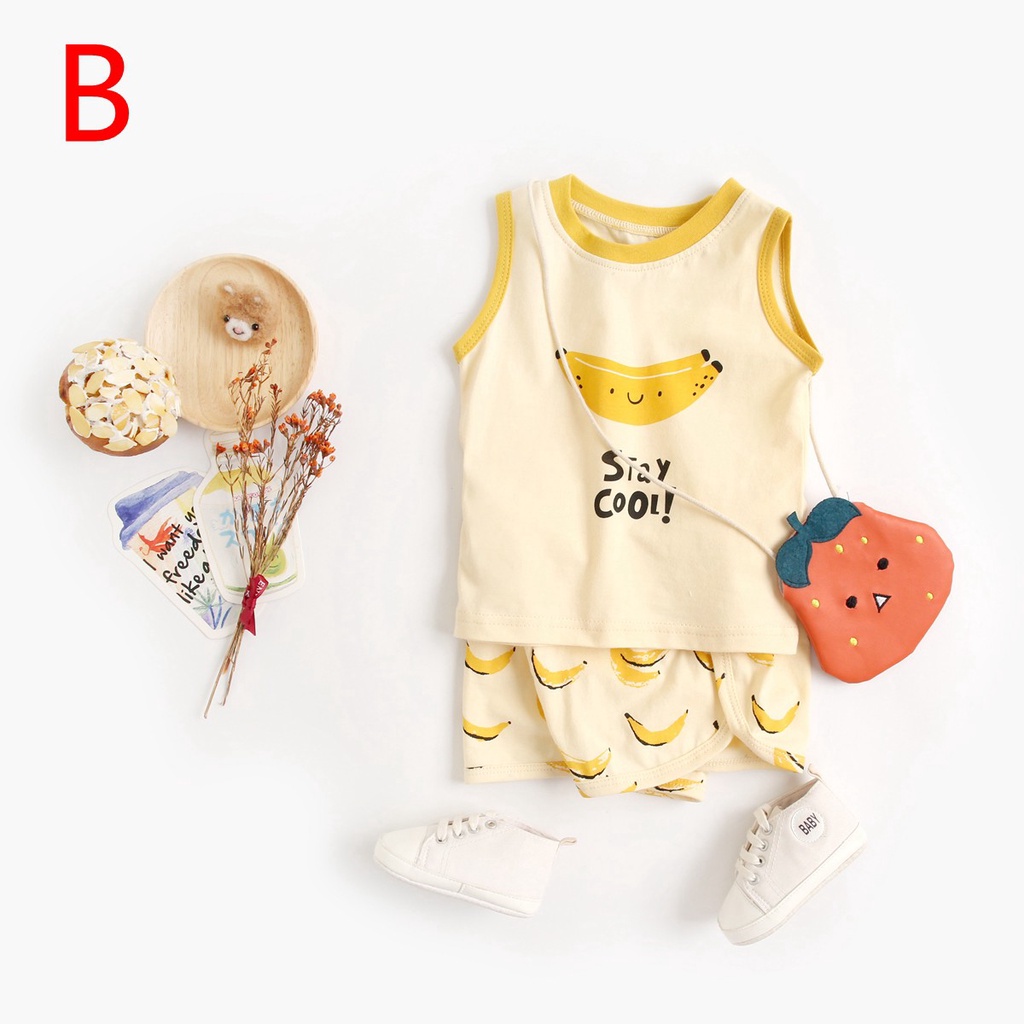 Set Quần Áo Sanlutoz Vải Cotton Thời Trang Mùa Hè Cho Bé