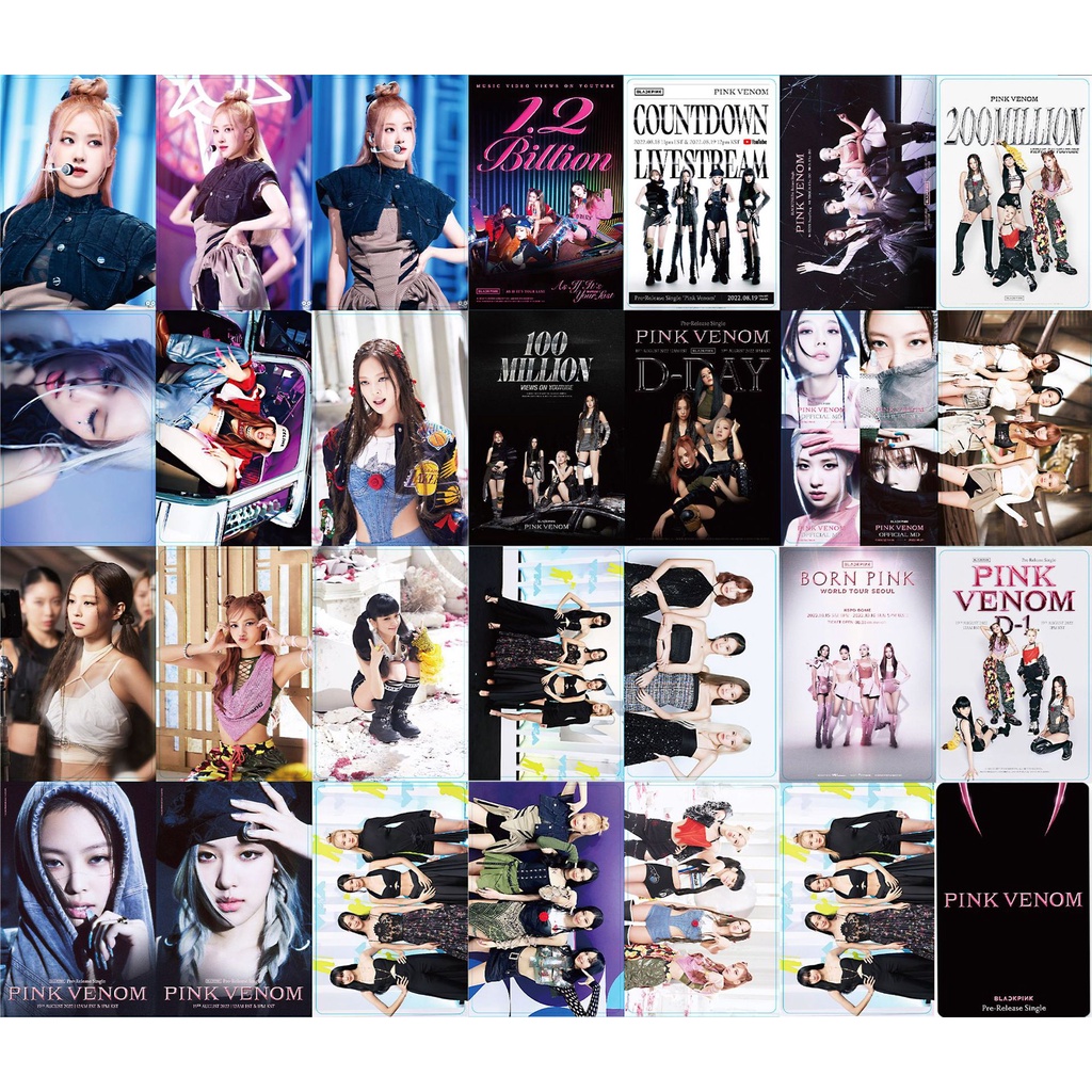 Set 55 Tấm Thẻ Ảnh Lomo Nhóm Nhạc BLACKPINK