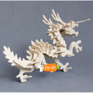 Mô hình lắp ráp gỗ 3D Con rồng