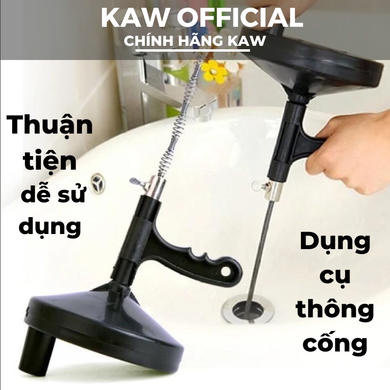 Dụng cụ thông cống 5M, Chất liệu Nhựa bọc thép chống gỉ Thông ống thoát nước ống cống bồn cầu cho gia đình Bạn
