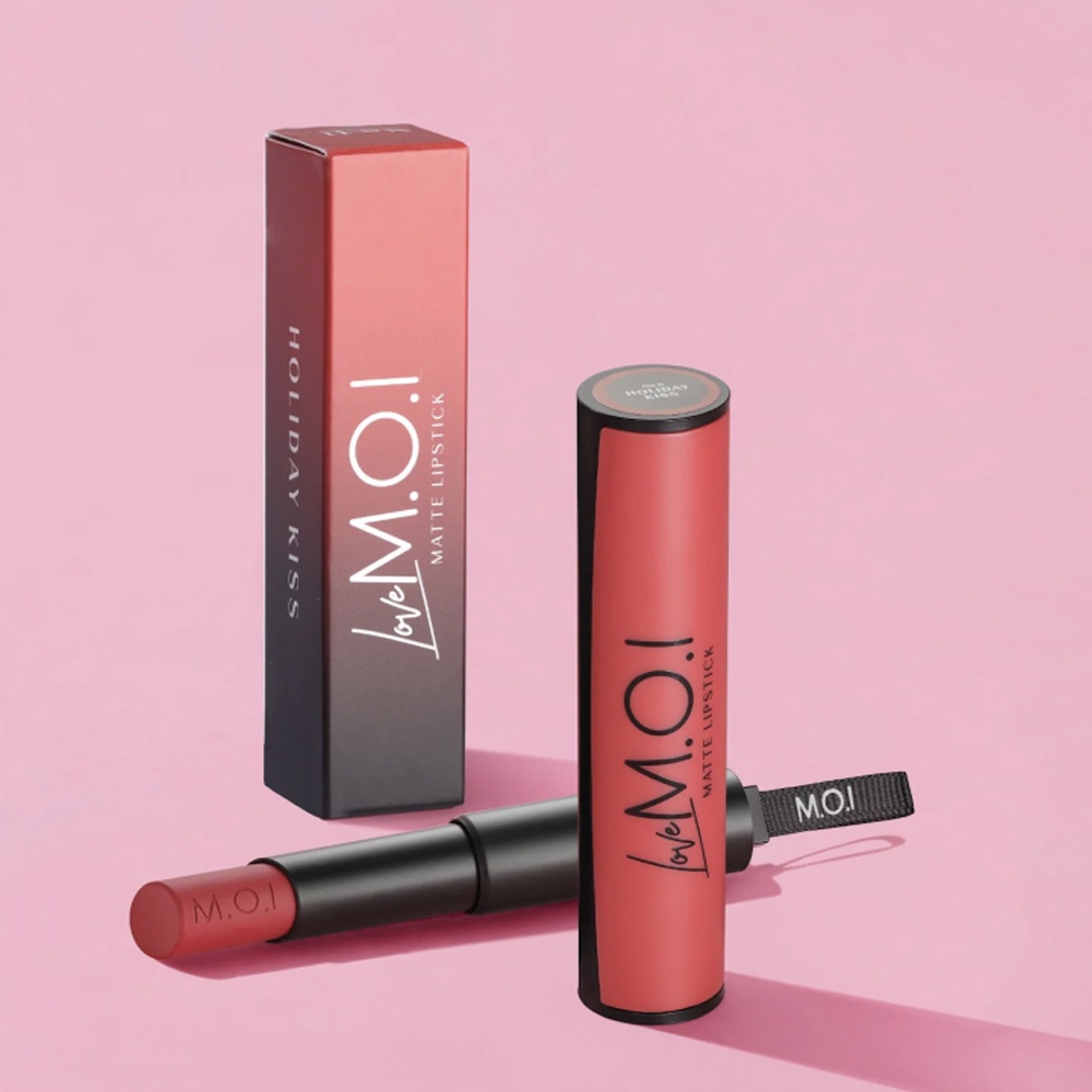 [TẶNG SON MÀU 12] Son thỏi M.O.I Cosmetics LoveMOI bản giới hạn 2 màu nhung lì, bền màu 6-8h 3.5g