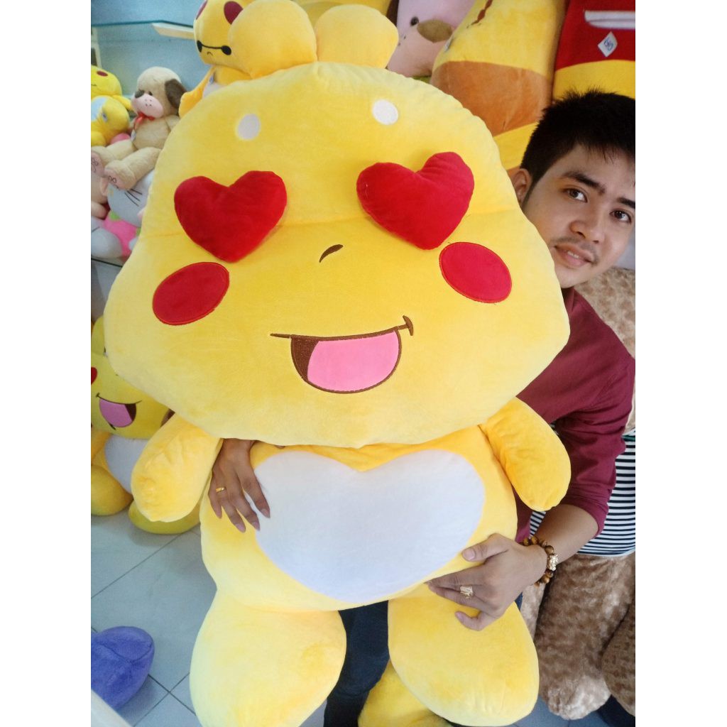 Gấu bông ong vàng 70cm, Gối ôm khủng long lai ong siêu dễ thương cho bé