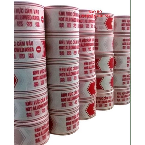 Cuộn băng rào cảnh báo, cuộn rào chắn công trình xây dựng, băng cảnh báo nguy hiểm 50m