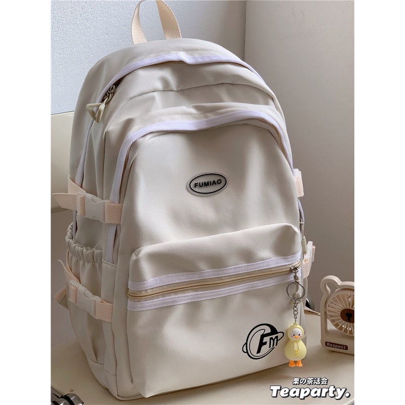 Balo nữ đi học trơn basic thời trang hàn quốc với các màu pastel dễ thương B403