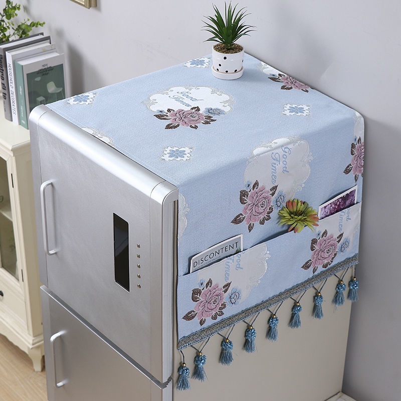 Vỏ Bọc Máy Giặt / Tủ Lạnh Chống Bụi Bẩn Tiện Dụng △❀☜♨Khăn Phủ Máy Giặt / Tủ Lạnh Ba Cửa Chống Bụi Bẩn Bảo Vệ Hiệu Quả