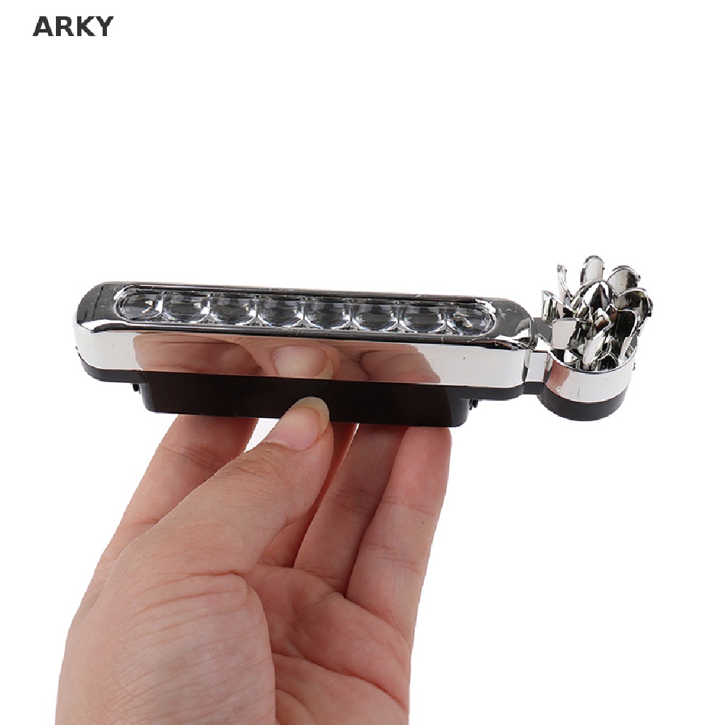 Đèn 8 LED Chạy Ban Ngày Chạy Bằng Năng Lượng Gió Không Cần Cần Dùng Ngoài Trời Cho Xe Hơi ARKY