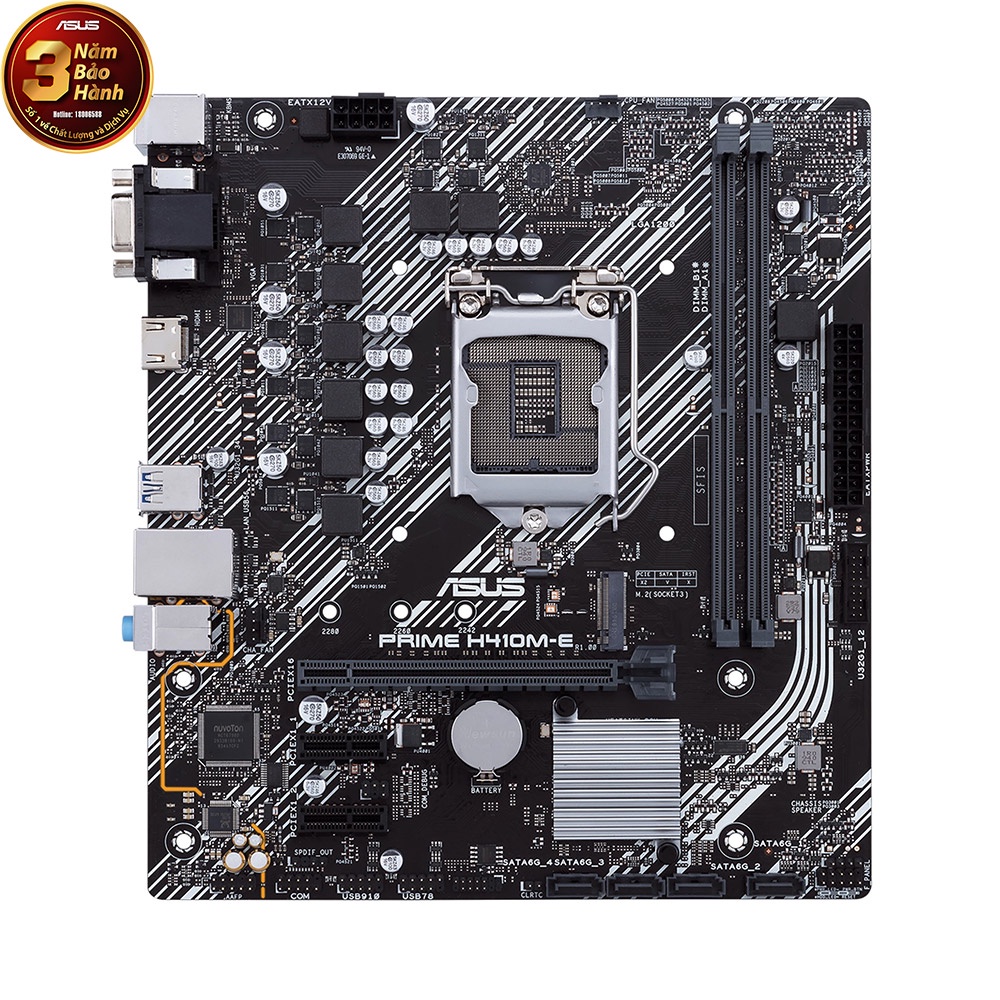 Mainboard Asus H410M-E - Bảo hành 36 tháng