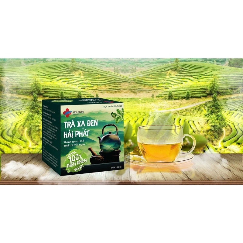 Trà túi lọc xạ đen đạt chuẩn GMP-WHO (20 gói x 3gr)