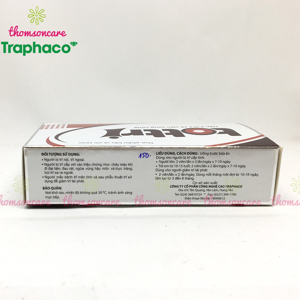 Tottri dạng viên nang - hỗ trợ cho người bệnh trĩ, táo bón - Chính hãng Tot Tri Traphaco từ chất xơ hòa tan | BigBuy360 - bigbuy360.vn