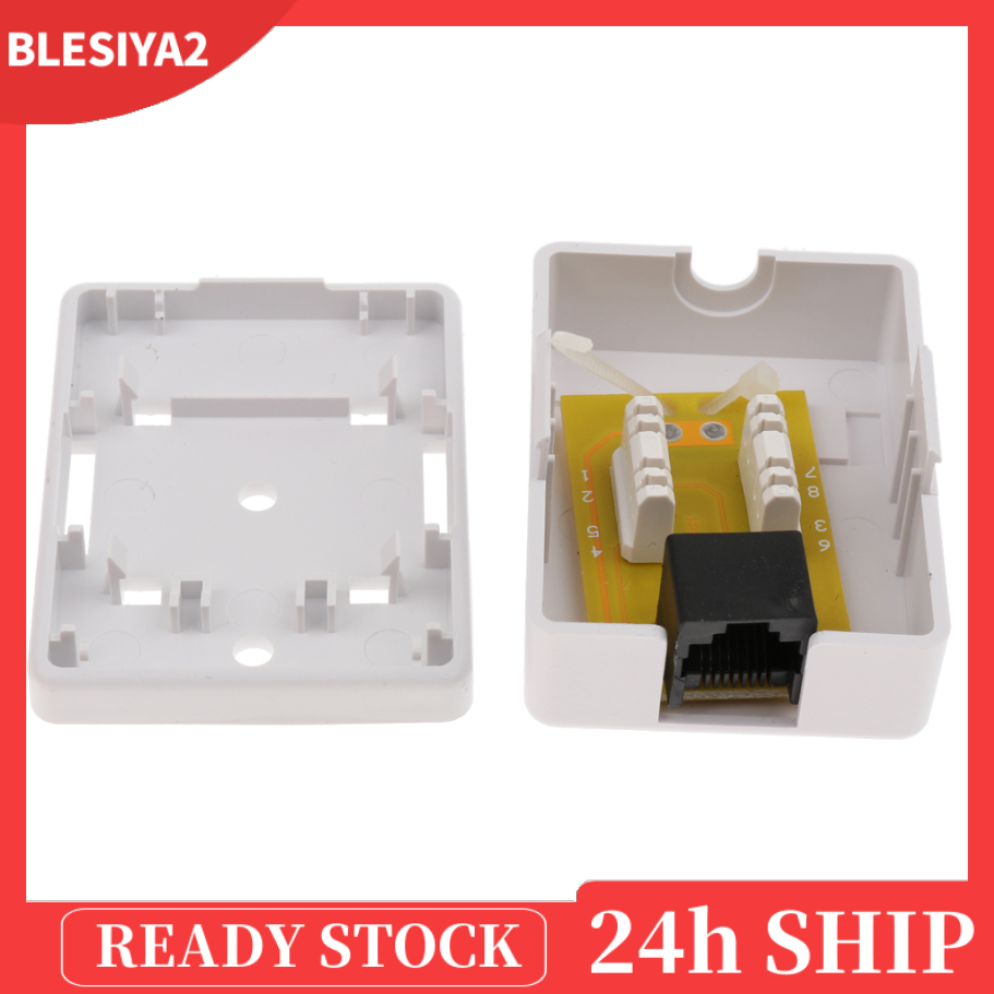 (Hàng Mới Về) Bộ 2 Cổng Mạng Rj45 1 Cổng Cat6 Gắn Tường | BigBuy360 - bigbuy360.vn