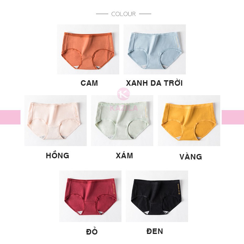 Quần lót nữ cotton cao cấp, quần xi líp ôm hông nâng mông kháng khuẩn mềm mịn siêu thấm QLH34