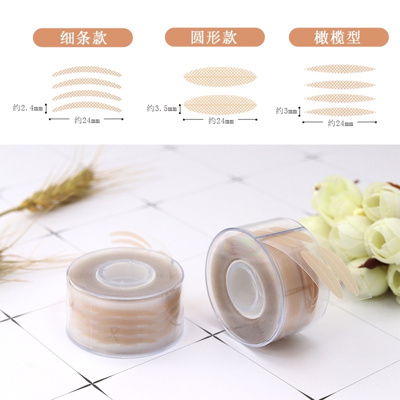 Cuộn dán kích mí 600 miếng loại đẹp không lộ vân keo - Kích mí tàng hình cho đôi mắt 2 mí to tròn tự nhiên